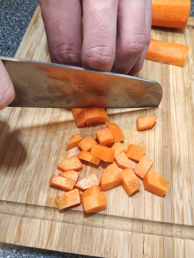 Karotten vorbereiten