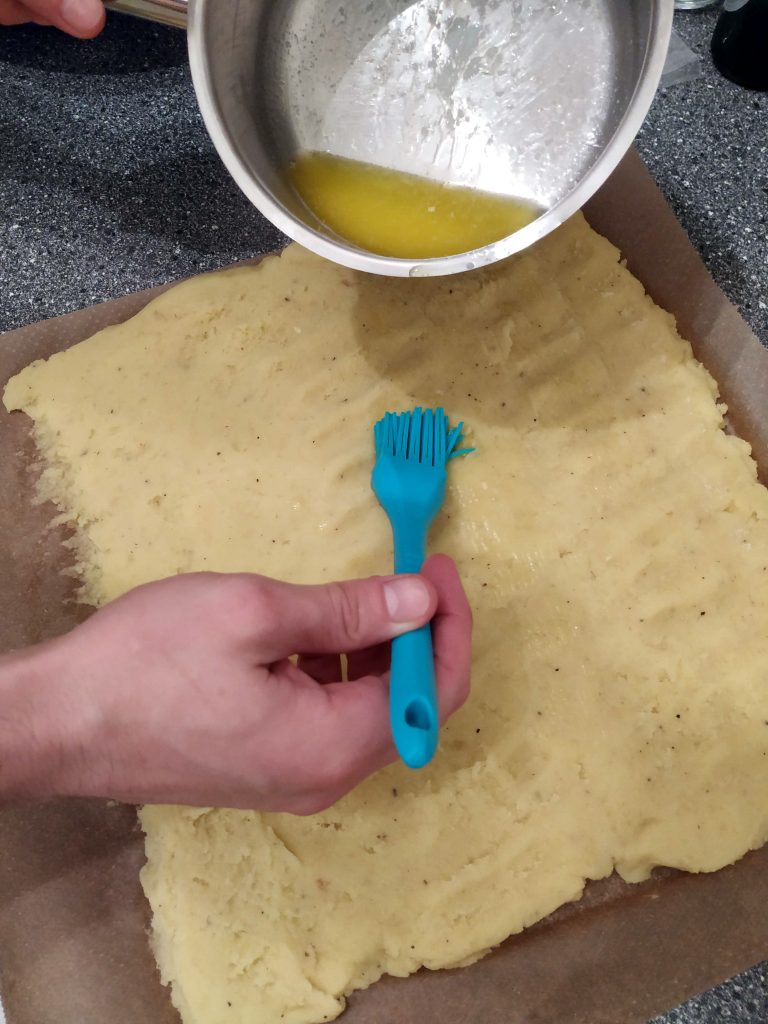Kartoffelteig mit Butter